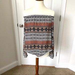 Socialite Off-Shoulder Top Bell Sleeves